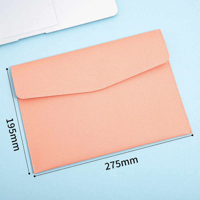 A4 leather file bag with portable A5 briefcase file bag advertising file bag custom contract bag printable logo