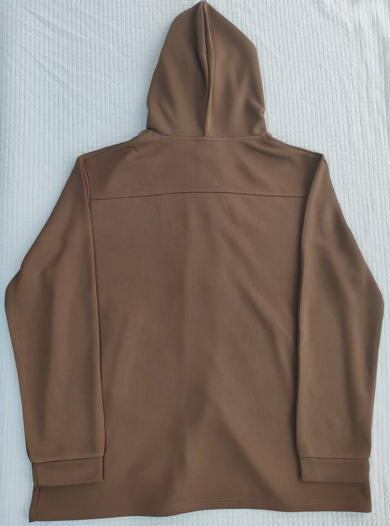 New Cross-Border Amazon Classic Mid-Length Slim-Fit Jacket European and American Foreign Trade Solid Color Casual Hooded Windbreaker for Men