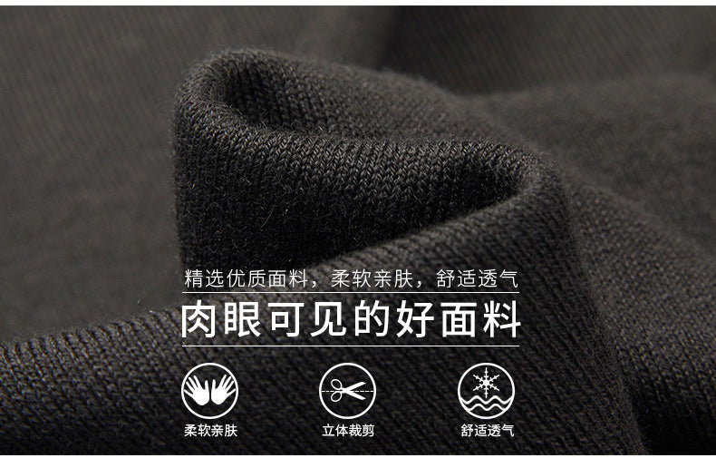 2025 New Half-Turtleneck Knit Sweater Long-Sleeve T-Shirt for Men, Spring and Autumn New Wool Sweater, Base Layer Sweater for Dad