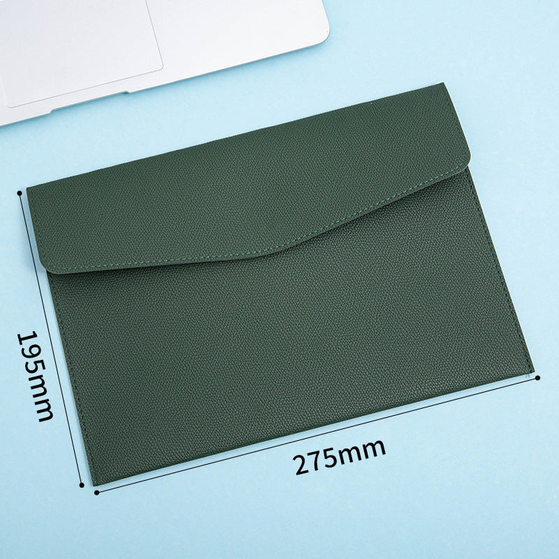 A4 leather file bag with portable A5 briefcase file bag advertising file bag custom contract bag printable logo