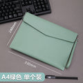 A4 leather file bag with portable A5 briefcase file bag advertising file bag custom contract bag printable logo