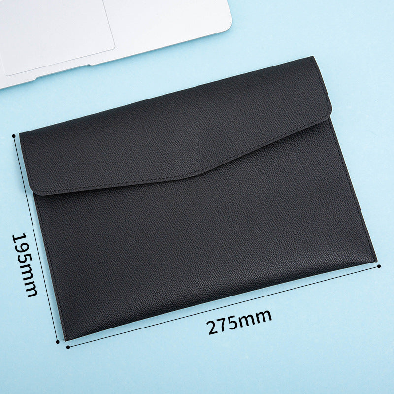 A4 leather file bag with portable A5 briefcase file bag advertising file bag custom contract bag printable logo